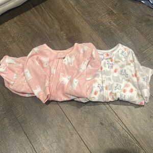 Long sleeve fleece sleep sack